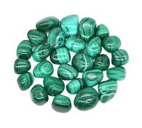 Crystals Gemstones Stones Natural Tumbled Stone Healing Crystals Malachite Amazonite Chiastolite Specimen Energy Mineral Tank Aquarium Garden Home Decor(Malachite,50g)