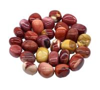 Crystals Gemstones Stones Natural Tumbled Stone Healing Crystals Malachite Amazonite Chiastolite Specimen Energy Mineral Tank Aquarium Garden Home Decor(Mookaite,50g)