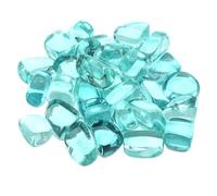 Crystals Gemstones Stones Natural Tumbled Stones Lilac Lepidolite Healing Crystal Energy Minerals Specimen Meditation Gems Aquarium Tank Garden Home Decor(Ocean Blue Obsidian,500g)