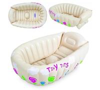 Crystals Inflatable Baby Bath Tub with Hot Temperature Sensor, Toddler Infant Newborn Mini Bathing Tub, Foldable for Bathing Fun Travel (with Pump)