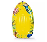 Crystals Inflatable Sea Life Kids Boat - Yellow Pool Float Raft for Children - Fun Water Lounger for Beach or Garden Pools