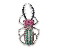Crystals Insect Brooch rhinestones Fashion Sparkle Cute Beatles Broches Pin Jewelry Stunning Brooch for Men Women Party Christmas, L, Crystal Rhinestone, no gemstone