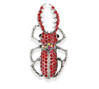 Crystals Insect Brooch rhinestones Fashion Sparkle Cute Beatles Broches Pin Jewelry Stunning Brooch for Men Women Party Christmas, L, Crystal Rhinestone, no gemstone