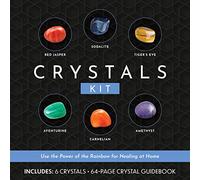 Crystals Kit: Use the Power of the Rainbow for Healing at Home - Includes: 6 Crystals, 64-page Crystal Guidebook