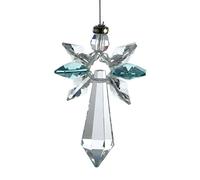 Crystals lucky crystal angel, Crystal, turquoise, 19,4 x 3,5 x 1 cm