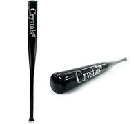 Crystals Metal Baseball Bat, Aluminium, Select from 4 Colours, 34-Inch (Black)