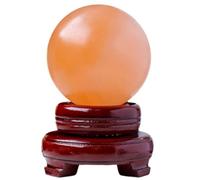 Crystals Orange Crystal Ball Gemstone Sphere Sculpture Figurine Polished Feng Shui Divination Home Ornaments,65-70mm Gemstone Stone