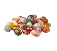 Crystals Raw Stone Natural Colored Agate Gravel Crystal Raw Stone Fish Tank Flower Pot Bottom Landscaping Home Decoration Raw Stone, 100g-2-3cm