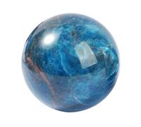 Crystals Sphere,Blue Apatite Crystal Ball with Stand,Feng Shui Gemstone Balls Orb Collection,Home Office Decoration,65~70mm