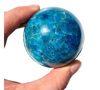 Crystals Sphere Blue Apatite Quartz Ball Specimens Crystal Feng Shui for Home Office and Balancing,30~40mm Gemstone Stone