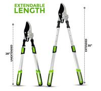Crystals Telescopic Ratchet Bypass Loppers Tree Branch Cutter Pruner C50 Blade