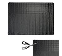 Crystals Universal Heavy Duty Black Rubber Car Boot Mat | Non-Slip Waterproof Boot Liner | Trim-to-Fit Cargo Protector for Cars, SUVs, Vans & Trucks