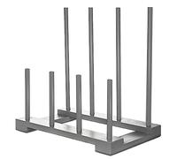 Crystals Welly Boot Rack, Rustproof Boot Rack for 4 Pairs of Wellington Boots, Wellie Boot Holder & Storage - Black (Wooden)