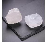 CrystalTears 2pcs Clear Quartz Crystals Healing Stones, 4.5-5.5cm Raw Rock Clear Quartz Stone, Natural Healing Crystal Rough Gemstones for Reiki Meditation Crystal Gifts for Crystals Lover Beginners