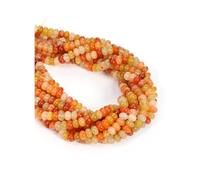 CrystalTears 8x5mm Golden Silk Jade Crystal Beads for Jewellery Making 70-76pcs Rondelle Loose Gemstone Beaded Natural Abacus Disk Stone Beads for DIY Bracelet Necklace Earrings Crafting Gifts