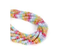 CrystalTears 8x5mm Multicolor Crystal Beads for Jewellery Making 74-76pcs Rondelle Loose Gemstone Beaded Natural Abacus Disk Stone Beads for DIY Bracelet Necklace Earrings Crafting Gifts