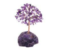 CrystalTears Amethyst Crystal Healing Gemstone Money Tree Handmade Natural Amethyst Stone for Home Office Decor Crystal Gifts for Women Mum Christmas Birthday