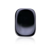 CrystalTears Black Obsidian Crystal Worry Stone for Anxiety Stress Relief Adults, Polished Healing Crystals Gemstones Thumb Stone, Crystal Gifts for Women Men Christmas-Rectangle