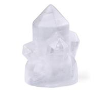 CrystalTears Clear Quartz Crystal Healing Stones Wand for Meditation Witchcraft Decor, 1.6” Hexagonal Points Crystals Tower Ornament, Spiritual Crystal Gifts for Women Men Christmas