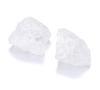CrystalTears Clear Quartz Crystal Stone, Large 4.5-5.5cm Raw Rock Quartz Crystals for Clarity, Amplify and Focus Energy, Rough Healing Stone for Reiki Healing, Meditation, Decor,Crystal Gifts-2pcs