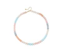 CrystalTears Crystal Beaded Necklace for Women Colorful Boho Gemstone Beaded Choker Necklace Healing Stone Bead Necklaces Summer Beach Jewellery Gifts for Women Mum Christmas Birthday
