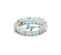 CrystalTears Crystal Butterfly Bracelets Gifts for Women, 8mm Amazonite Healing Gemstone Beaded Bracelets Crystal Jewellery Gifts for Girls Mum Girlfriend Wife Christmas Birthday