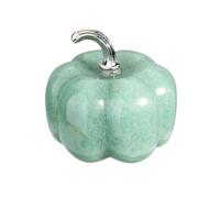 CrystalTears Green Aventurine Crystal Pumpkin Figurine Mini Gemstone Pumpkin Decorative Ornament Statue for Fall Harvest Thanksgiving Halloween Tabletop Home Decor Pumpkins Paperweight Gifts 1.2”