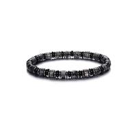 CrystalTears Mens Beaded Bracelet, 6mm Labradorite Black obsidian Hematite Natural Healing Crystal Stone Beads Stretch Bracelet Mens Bracelet Jewellery Gifts for Men Women Christmas