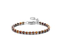 CrystalTears Mens Tiger Eye Crystal Beaded Bracelet Jewellery Gifts for Men, Healing Crystal Gemstone Protection Bracelet for Men Dad Husband Boyfriend Son Birthday Christmas Father’s Day