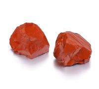 CrystalTears Red Jasper Crystal Stone, Large 4.5-5.5cm Raw Red Jasper Quartz Crystals for Passion, Courage, Strength, Rough Healing Gemstone for Reiki Healing Meditation Decor,Crystal Gifts-2pcs
