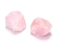CrystalTears Rose Quartz Crystal Stone, Large 4.5-5.5cm Raw Pink Rose Quartz Crystals for Love, Healing & Peace, Rough Healing Stone for Reiki Healing, Meditation, Decor,Crystal Gifts-2pcs