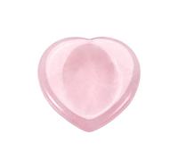 CrystalTears Rose Quartz Crystal Worry Stone Heart Shape Healing Crystals Thumb Worry Stone Polished Pocket Palm Stone for Anxiety Stress Relief Meditation Reiki Healing