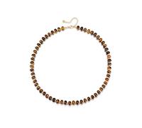 CrystalTears Tiger Eye Crystal Necklace for Women Boho Gemstone Beaded Choker Necklace Healing Stone Bead Necklaces Summer Beach Jewellery Gifts for Women Mum Christmas Birthday
