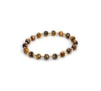 CrystalTears Tiger's Eye/Tourmaline Bracelet Faceted Pearl Bracelet Healing Reiki Crystal Stretch Bracelet Charms Jewellery Women's Lucky Charm Gifts, One size, Gemstone Copper