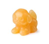 CrystalTears Yellow Jade Crystal Dog Figurine Ornament for Home Office Decor, Cute Mini Lucky Crystal Dogs Gifts for Women Men Dog Lover Christmas, Healing Gemstone Puppy Statue Reiki Meditation
