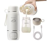 Crystcare Portable Bottle Warmer for Travel - Fast Heating Breast Milk & Formula Warmer with 16,000mAh Battery, 17oz Milk Warmer for Baby on The Go,Baby Bottle Warmer for Car, Airplane（Puppy）