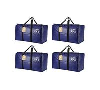Cryster 4-Pack Extra Large Heavy-Duty Moving Bags - Storage Bags with Reinforced Handles & Durable Zippers, Sturdy Totes for Storage, Packing, and College Essentials