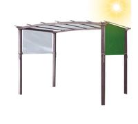 Crysterris Replacement PergolaCanopy Top for Gazebos,Replacement Canopies Protection for Gazebos, Sun Shade Canopy Protection Cover for Outdoor Garden Terrace Porch(Size:5.2 * 2m,Color:Dark Green)