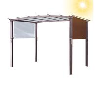 Crysterris Replacement PergolaCanopy Top for Gazebos,Replacement Canopies Protection for Gazebos, Sun Shade Canopy Protection Cover for Outdoor Garden Terrace Porch(Size:3 * 2.4m,Color:Brown)