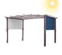 Crysterris Replacement PergolaCanopy Top for Gazebos,Replacement Canopies Protection for Gazebos, Sun Shade Canopy Protection Cover for Outdoor Garden Terrace Porch(Size:3 * 2.4m,Color:Navy)