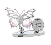 Crystocraft Butterfly 'Special Friend' Ornament Chrome
