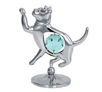Crystocraft Cat Ornament with crystals from Swarovski ®
