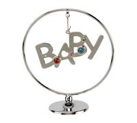 CRYSTOCRAFT Chrome Plated Circle Ring -"Baby"