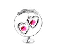 Crystocraft Entwined Hearts 40th Wedding Anniversary Stand - P71117