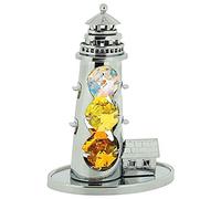 Crystocraft Free Standing Grand Lighthouse Ornament Chrome Plated Made With Swarovski Crystals