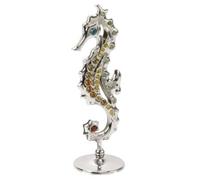 Crystocraft Keepsake Gift Ornament Silver Sea Horse with Swarovski Crystal Elements