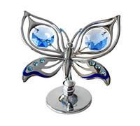 Crystocraft Orchid Butterfly Ornament with Swarovski Crystals