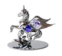Crystocraft Pegasus Winged Horse Pony Unicorn Mythical Crystal Ornament With Swarovski Elements Gift Boxed Purple Crystals Chrome Plated Perfect Keepsake Collectors Gift Figurine Home Decor Present