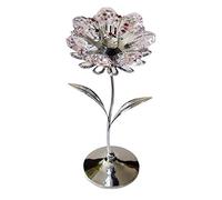 crystocraft Pink Sun Flower Crystal Ornament With Swarovski Elements Gift Boxed Pink Crystals Silver Chrome Plated Perfect Keepsake Collectors Gift Figurine Home Decor
