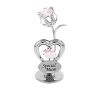 Crystocraft Special Mum Celebration Heart and Tulip Ornament with Crystals From Swarovski